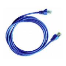 AMP Netconnect U/UTP Cat 5e SL Series Patch Cord, 4-Pairs, 24AWG, Stranded, CM, Blue, 4FT (1M) (1859239-4)