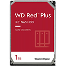 Western Digital 1TB WD Red Plus NAS Hard Drive 5400rpm 3.5" SATA 64MB Cache (WD121PURP)