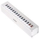 Orico High Speed Powered USB3.0 Hub 13 Ports with 2 USB Charger Silver (A3H13P2)