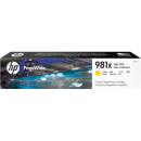 HP 981X High Yield Yellow Original PageWide Cartridge (L0R11A)