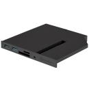 SilverStone Slim Optical Bay Front Panel with 2xUSB 3.0 Card Reader and M.2 Slot (SST-FPS01)