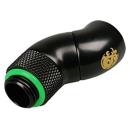 Bitspower G1/4" Matt Black Dual Rotary 90-Degree IG1/4" Extender (BP-MB90R2)