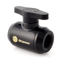 Bitspower Matt Black Mini Valve With Black Handle (BP-MVV-MBKBK)