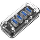 Orico 4 Port USB 3.0 Transparent HUB (F4U-U3)