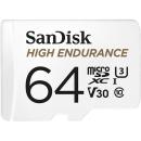 SanDisk 64GB High Endurance Micro SD 100MB/s Class 10 with SD Adapter (SDSQQNR-064G-GN6IA)