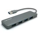 Lenovo A602 4 Ports USB 3.0 HUB Grey