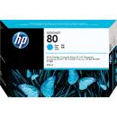 HP 80 350-ml Cyan DesignJet Ink Cartridge (C4846A)