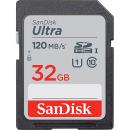 SanDisk 32GB Ultra SD Memory Card UHS-I 120MB/s Class 10 (SDSDUN4-032G-GN6IN)