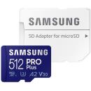 Samsung 512GB Pro Plus with Adapter UHS-I microSDXC Memory Card (MB-MD512KA)