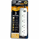 Joyous Power Strip 4 Outlets + 1 Switch 3 m White (JY413)