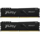 Kingston Fury Beast 16GB DDR4 3600MHz CL17 DIMM Black (2x8GB) (KF436C17BBK2/16)