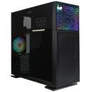 IN WIN N515 Mid Tower fits E-ATX with Tempered Glass and Nebula Panel Black (IW-CS-N515BLK-1AL120)