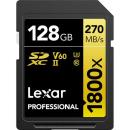 Lexar 128GB Professional 1800x SDXC UHS-II Memory Card Gold Series (LSD1800128G)