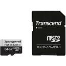 Transcend 64GB 350V High Endurance microSDXC UHS-I Memory Card (TS64GUSD350V)