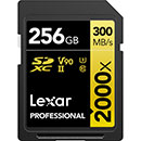 Lexar 256GB Professional 2000x SDHC /SDXC UHS-II Memory Card (LSD2000256G-BNNNG)