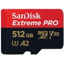 SanDisk 512GB Extreme Pro UHS-I microSDXC Memory Card with SD Adapter (SDSQXCD-512G-GN6MA)