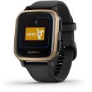 GARMIN Venu Sq Fitness and Sport Smartwatch with Rabbit Card Black/Light Gold