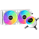 PC COOLER GI-CL240 ARGB Liquid CPU Cooler White