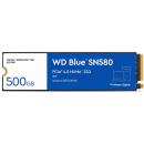 Western Digital 500GB WD Blue SN580 NVMe PCIe Gen 4x4 SSD M.2 2280 (WDS500G3B0E)