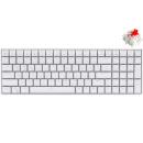 Royal Kludge RK100 RGB Hot-Swappable Mechanical Gaming Keyboard Red Switch White (EN/TH)