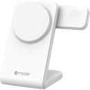 Mazer MagStand ONE MagSafe 3-in-1 Wireless Magnetic Charging Stand White