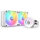 NZXT Kraken Elite 240 240mm Liquid CPU Cooler with LCD Display and RGB Fans White (RL-KR24E-W1)