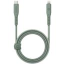 Energea Flow USB-C to Lightning 60W Cable with Maglick Cable tie 1.5m Green