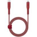 Energea Flow USB-C to Lightning 60W Cable with Maglick Cable tie 1.5m Red