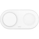 Belkin BoostCharge Pro 2-in-1 Magnetic Wireless Charging Pad with Qi2 15W White (WIZ021qcWH