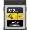 Lexar 512GB Professional CFexpress Type B Gold Memory Card (LCXEXPR512G-RNENG)